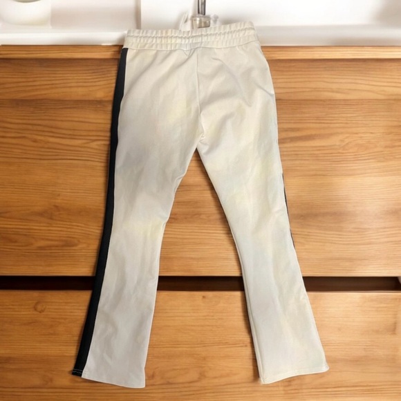 White and Black Joggers with Contrasting Stripe - Picture 5 of 9